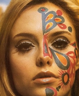 hippie face paint 60s